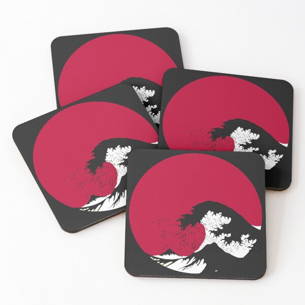 Item preview, Slow Down On The Great Wave Off Kanagawa (Red & Black) designed and sold by On-The-Roof.