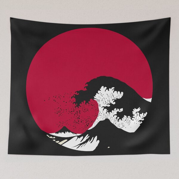 Item preview, Slow Down On The Great Wave Off Kanagawa (Red & Black) designed and sold by On-The-Roof.