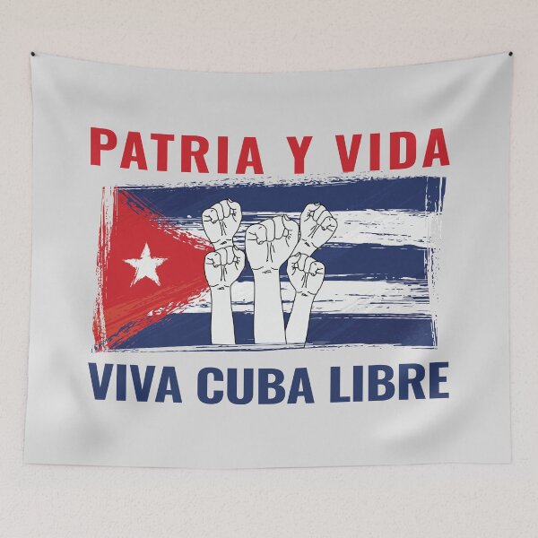 Item preview, PATRIA Y VIDA VIVA CUBA LIBRE designed and sold by Feline Rockstars.