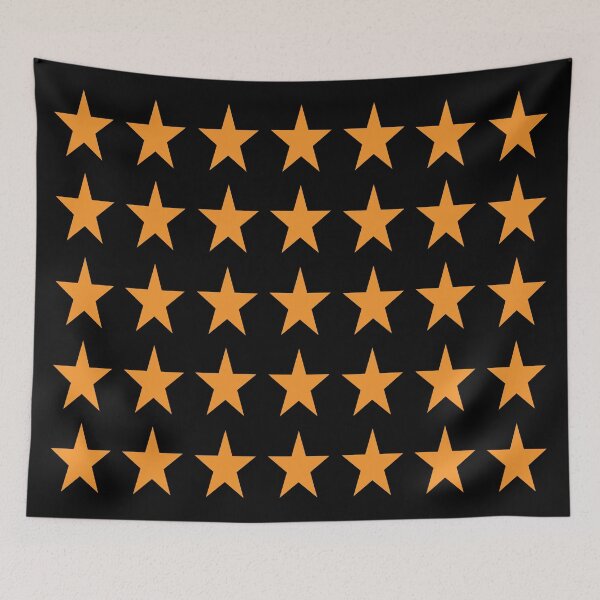 Item preview, Medium ORANGE and BLACK STARS  designed and sold by RachelMacht.