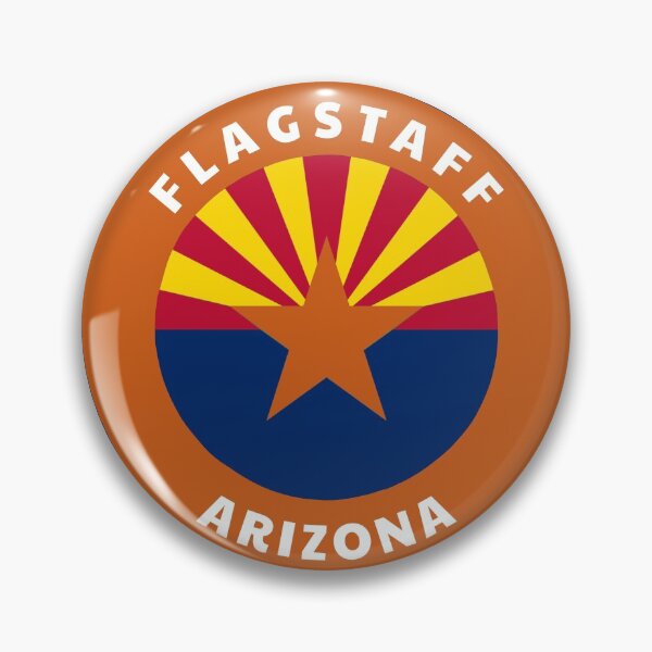 Item preview, Flagstaff Arizona - AZ Flag Badge with a Roundlet designed and sold by palmettodigital.
