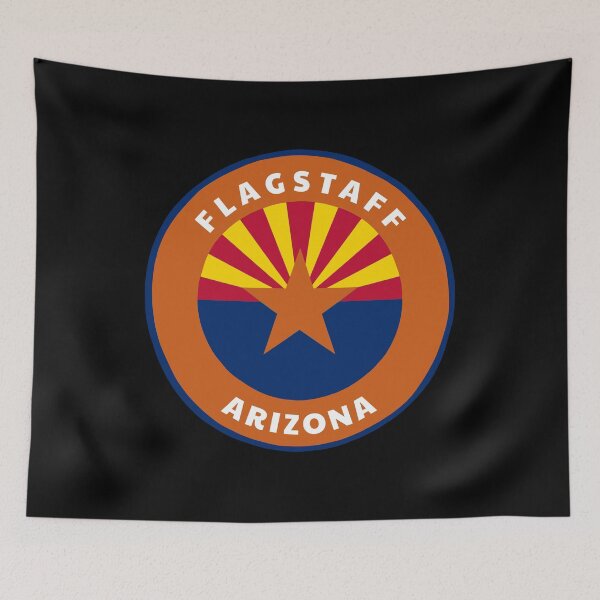 Item preview, Flagstaff Arizona - AZ Flag Badge with a Roundlet designed and sold by palmettodigital.