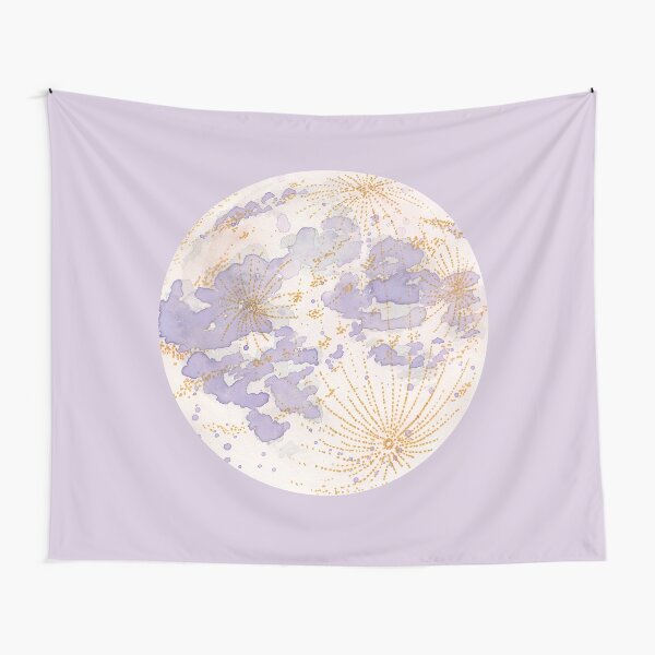 Aperçu de l'œuvre Lune de pêche de lavande créée et vendue par ‧͙⁺˚*･༓☾ Moon Saikia ☽༓･*˚⁺‧͙.