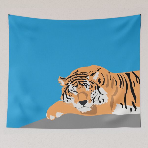 Item preview, Sleeping tiger on a rock designed and sold by Martapp.