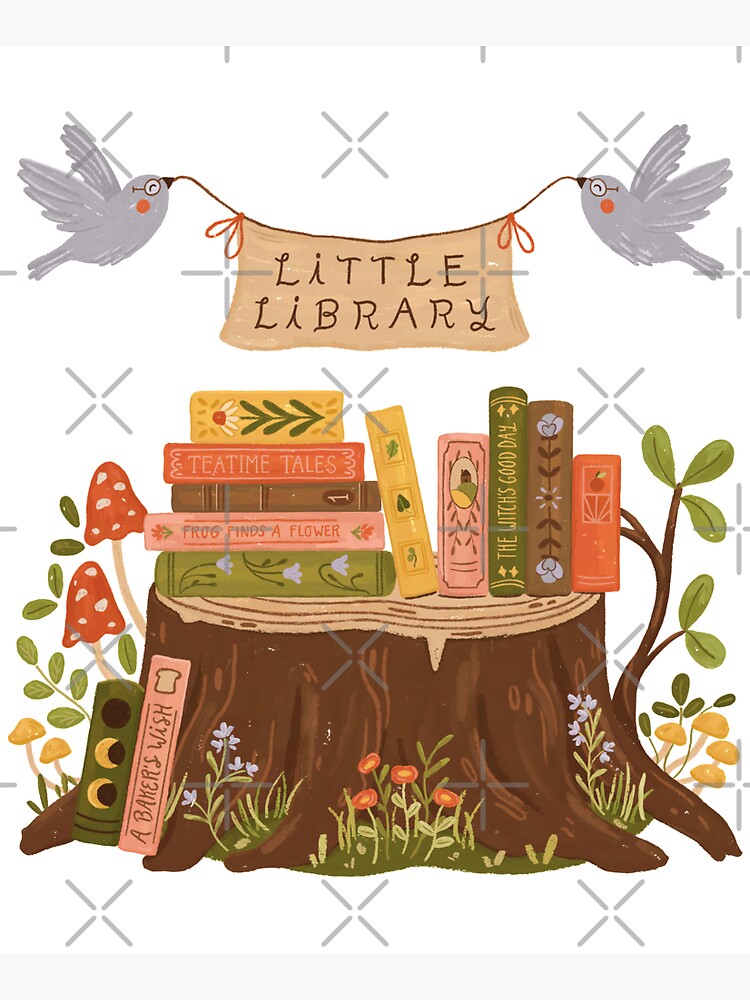 Thumbnail 5 of 5, Tote Bag, Little Library designed and sold by ohjessmarie.