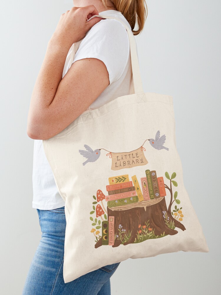 Tote Bag, Little Library designed and sold by ohjessmarie
