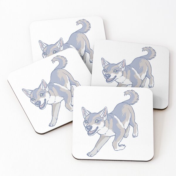 Item preview, Leaping Tamaskan Dog designed and sold by tiffatiel.