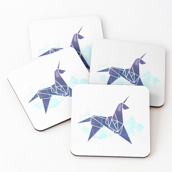 Item preview, Watercolor Origami Unicorn Blade Runner-Inspired Fan Art designed and sold by yisela.