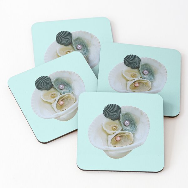 Item preview, Natural Seashells with pearls designed and sold by Tropicx.