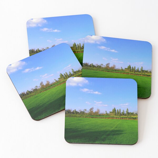 Item preview, green grass and clouds designed and sold by sbrstore.