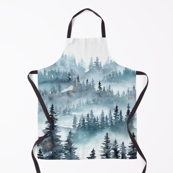 Item preview, Misty teal fog forest designed and sold by myrll.