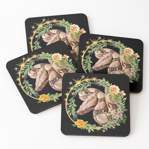 Item preview, Beautiful Boa Constrictor In Flower Leaf Frame Design designed and sold by EarthArtDesigns.