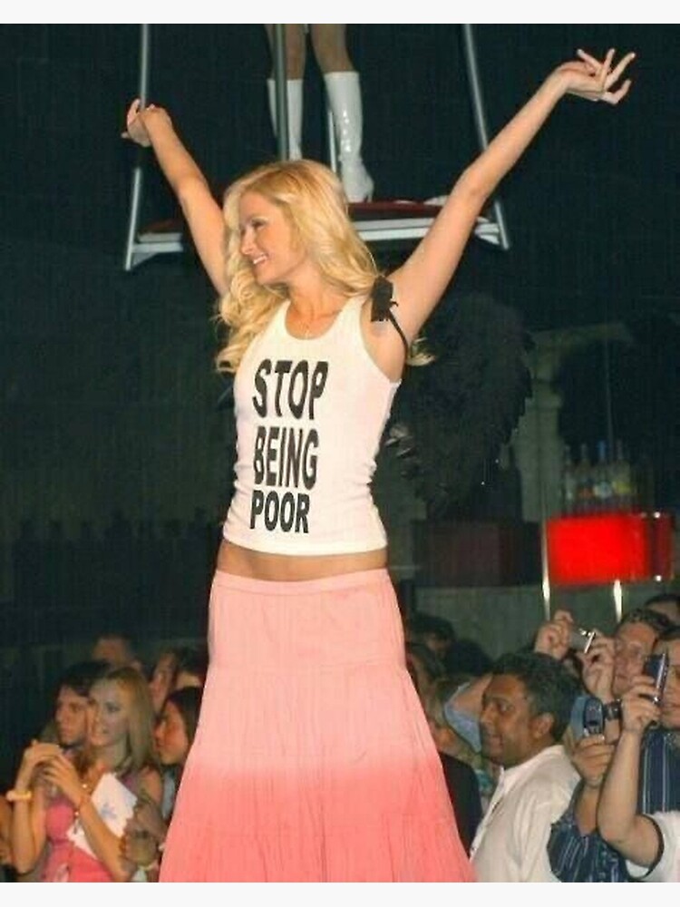 Discover "stop being poor" Premium Matte Vertical Poster