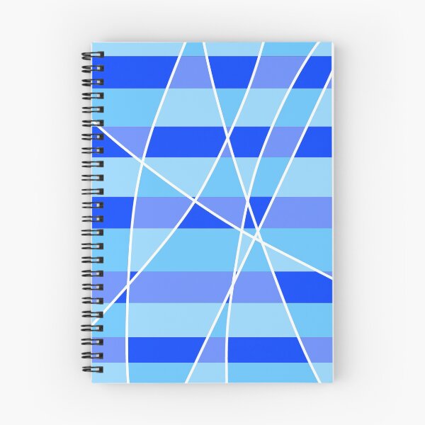 Item preview, Geometric Stripes, blue, light blue designed and sold by tropicalhen133.