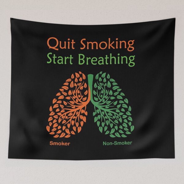 Item preview, Quit Smoking Start Breathing | No Smoking Awareness designed and sold by cartyourchoice.