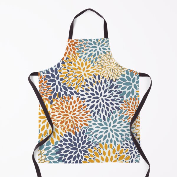 Item preview, Floral Blooms, Blue, Teal, Orange, Yellow designed and sold by meggydesigns.