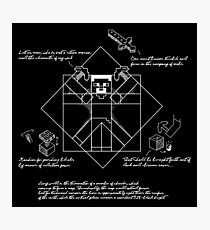 Vitruvian Minecraft Photographic Print