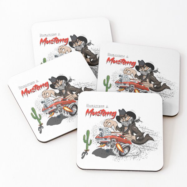 Item preview, Cowboy breaking his Classic Mustang designed and sold by Scottdowell.