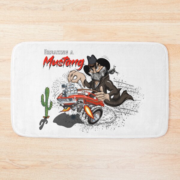 Item preview, Cowboy breaking his Classic Mustang designed and sold by Scottdowell.