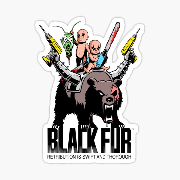 Black Fur- Retribution Sticker