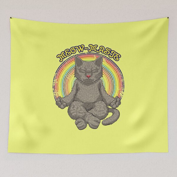 Item preview, Meow Maste Meditating Cat Yoga Gyan Murda designed and sold by tronictees.