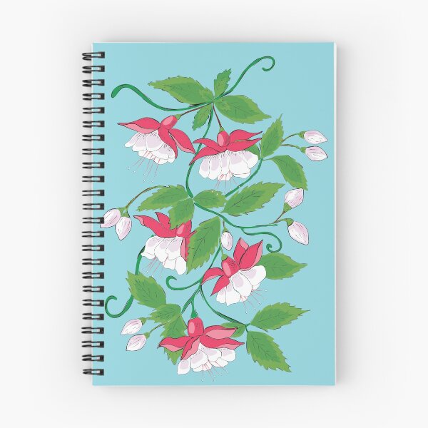 Item preview, Fuchsia on sky blue background designed and sold by RoseMaryWP.