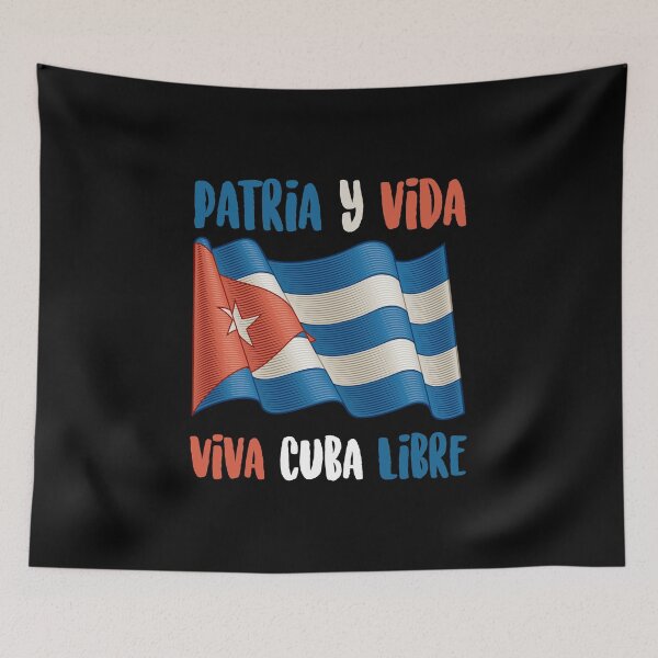 Item preview, Cuba Patria y Vida - Viva Cuba Libre Cuban Flag designed and sold by Alaadin Bendali Braham.