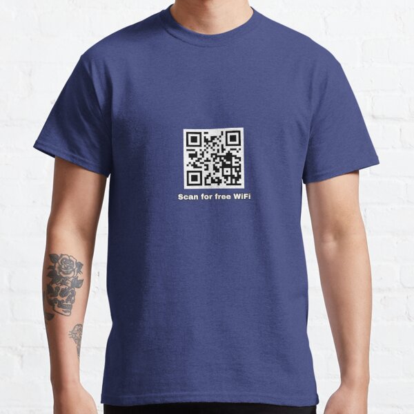 Scan for Free Wifi, QR code, rickroll Sticker for Sale by tropicalhen133