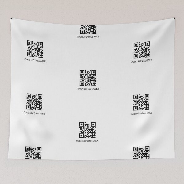 Item preview, Scan for Free Wifi, QR code, rickroll designed and sold by tropicalhen133.