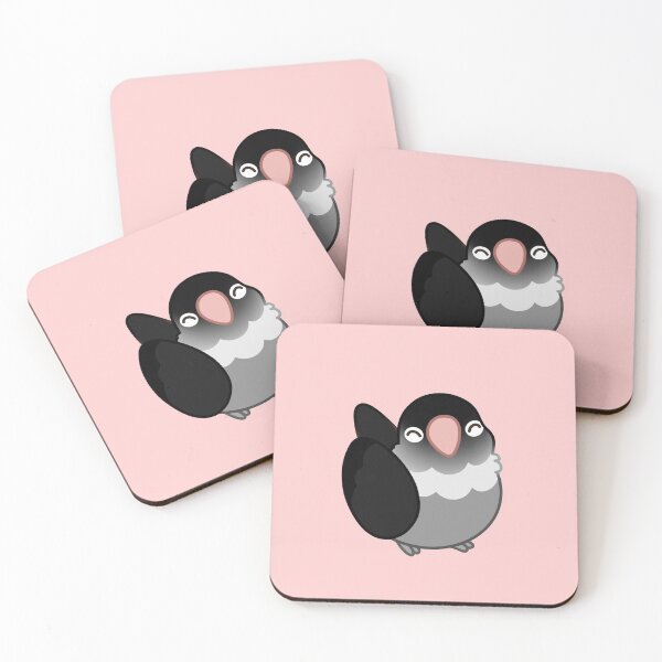 Item preview, Black Masked Lovebird Borb designed and sold by catyart.