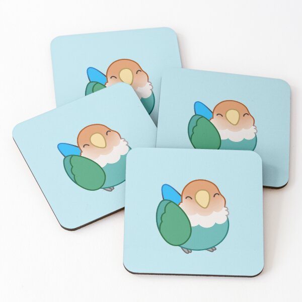 Aperçu de l'œuvre Inséparable à mutation bleue Borb créée et vendue par catyart.