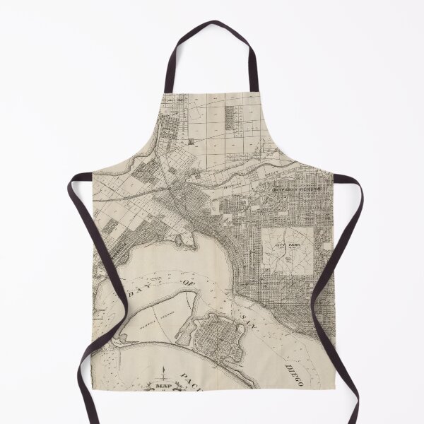 Item preview, Old San Diego CA Map (1906) Vintage America's Finest City California Atlas designed and sold by BravuraMedia.