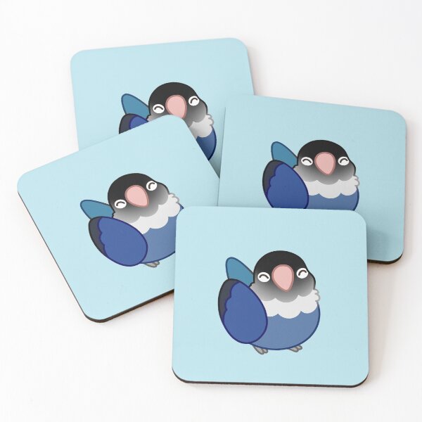 Item preview, Blue Masked Lovebird Borb designed and sold by catyart.