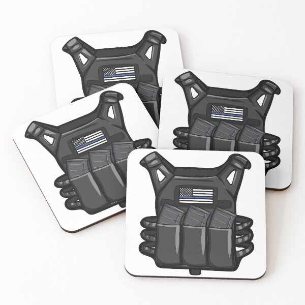 Item preview, Plate Carrier Stacked - Thin Blue Line designed and sold by mactendesigns.