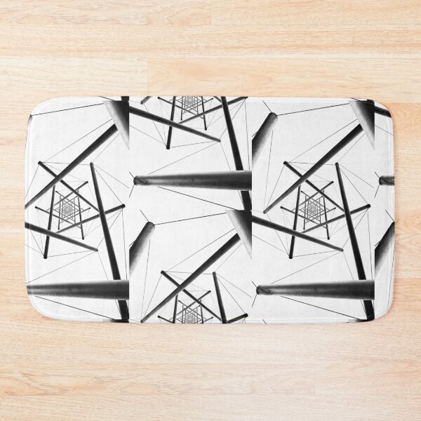 Item preview, Prism design in black and white star pattern designed and sold by Valdilana.