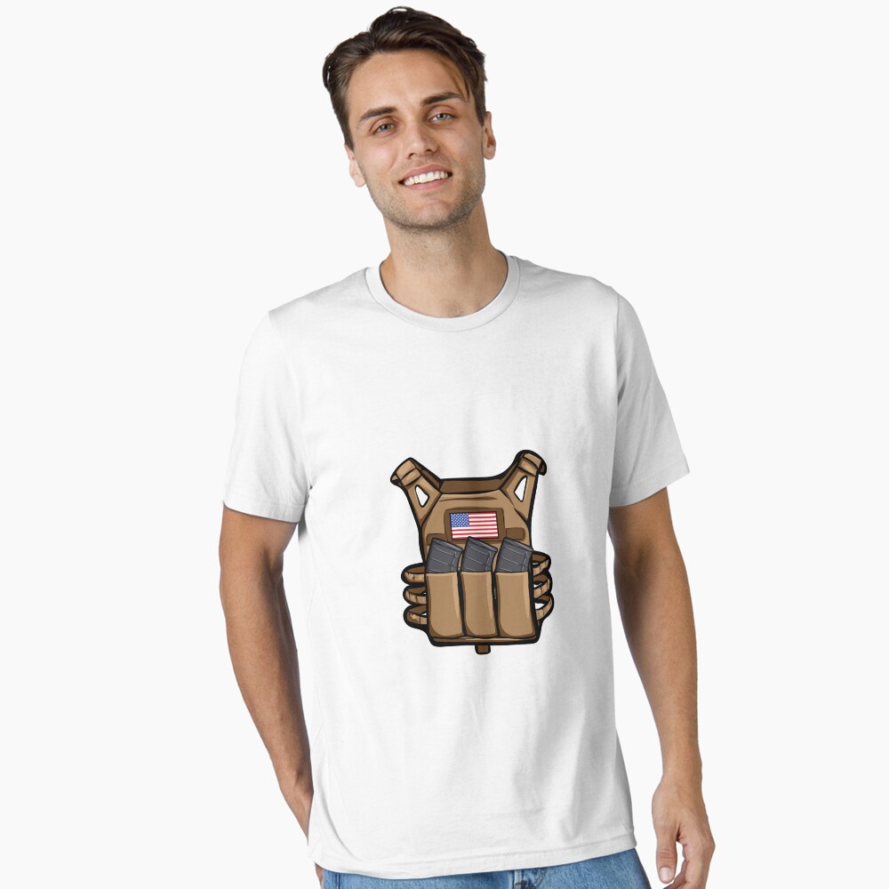 Vista previa del artículo con la obra «Camiseta esencial», diseñado y vendido por mactendesigns.