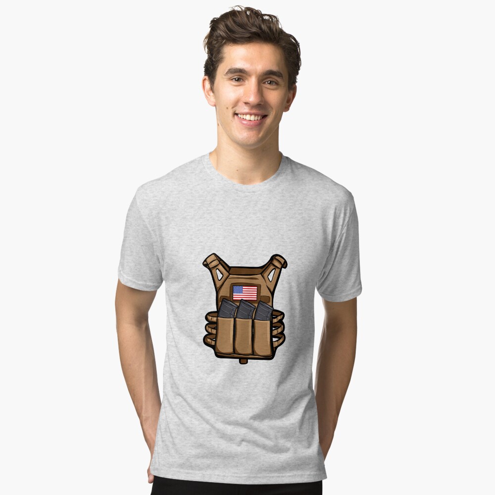 Vista previa del artículo con la obra «Camiseta de tejido mixto», diseñado y vendido por mactendesigns.