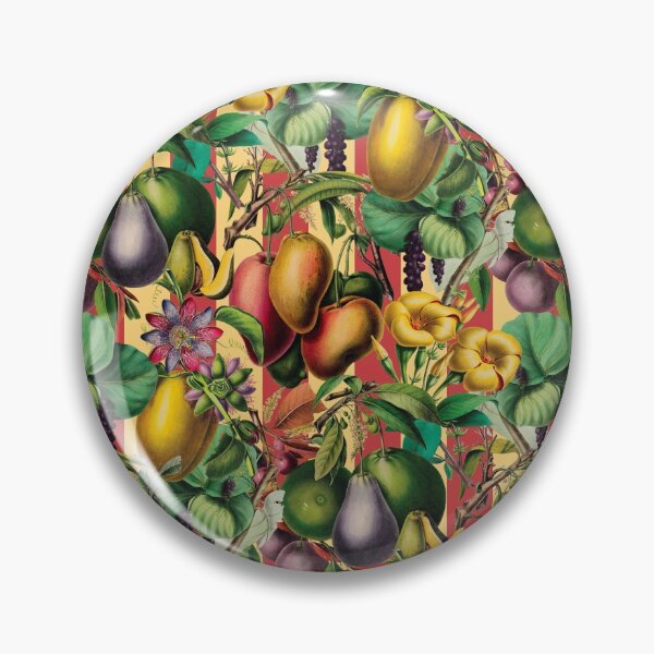 Item preview, Retro Tropical Fruit and Flower Garden designed and sold by AntiqueImages.