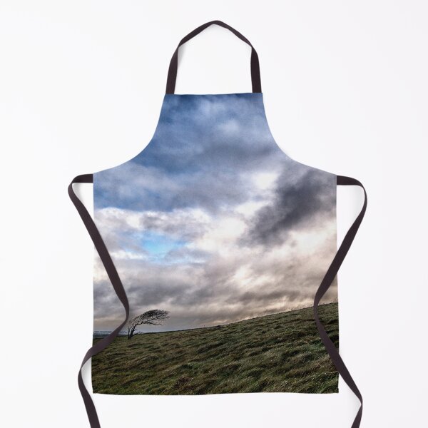 Item preview, Single wind swept tree on the hill designed and sold by Neilchurcherart.
