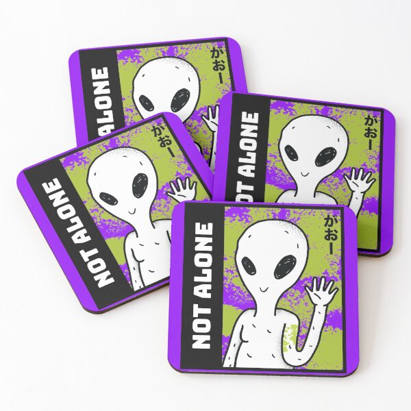 Item preview, NOT ALONE, SMILING ALIEN designed and sold by Studio TANFF.