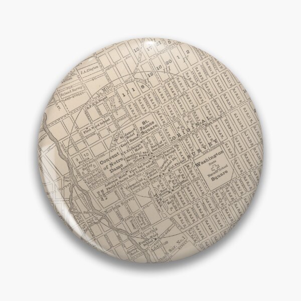 Item preview, Old San Jose CA Map (1888) Vintage Capital of Silicon Valley California Atlas designed and sold by BravuraMedia.