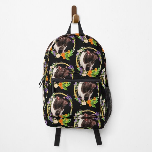 Item preview, Favorite Pet Rat In Colorful Flower Frame Design designed and sold by EarthArtDesigns.