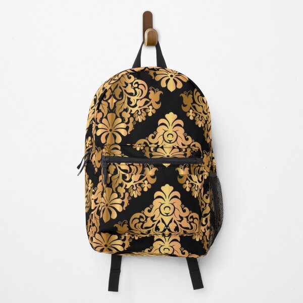 Item preview, paisley floral gold paisley Motifs Damask style designed and sold by GLORY-LIFE.