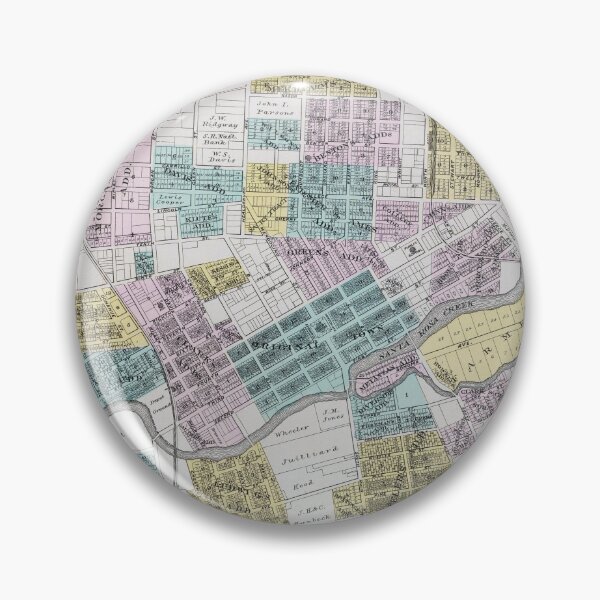 Item preview, Old Santa Rosa CA Map (1898) Vintage Northern California City & Street Atlas designed and sold by BravuraMedia.