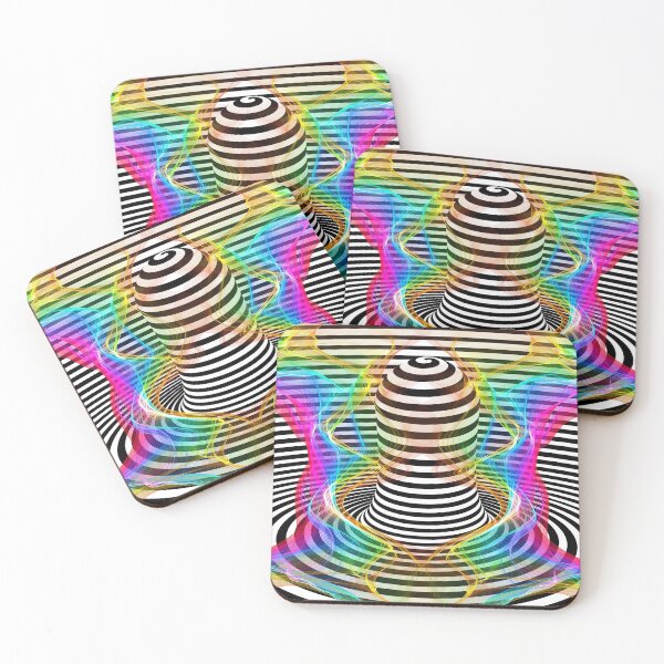 Artikelvorschau, Optical Art Rainbow 2 (psychedelisches Poster) entworfen und verkauft von Discordant Dreams Art.