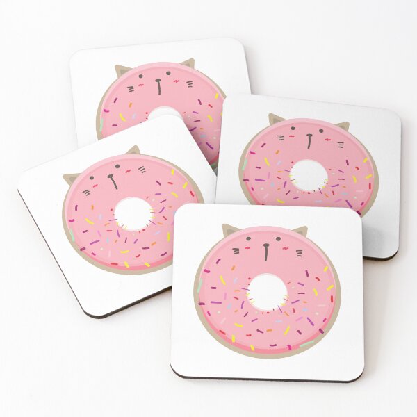 Item preview, Cute Donut Cat (Pink) designed and sold by sanashibata.