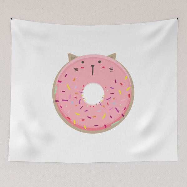 Item preview, Cute Donut Cat (Pink) designed and sold by sanashibata.