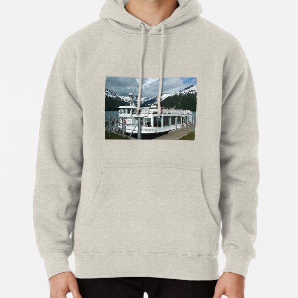MV Ptarmigan tour boat, Portage Lake, Alaska Pullover Hoodie