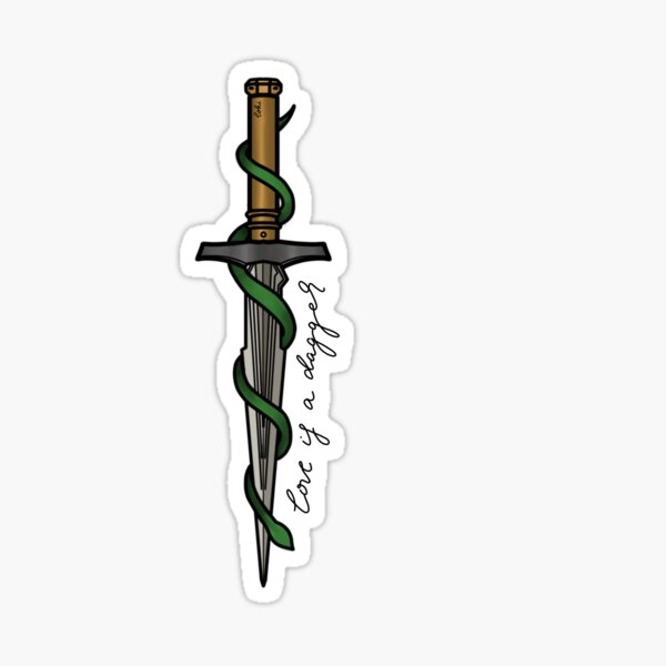 Love is a Dagger Sticker for Sale by Sarahluue  Redbubble