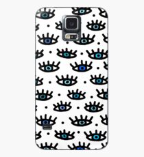 Funda/vinilo para Samsung Galaxy Lindo Cool Blue Eyes Drawing Pattern